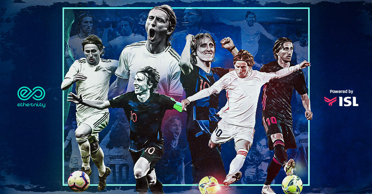 BALLON D´OR WINNER LUKA MODRIC DROPS ETHERNITY NFT COLLECTION POWERED BY ISL