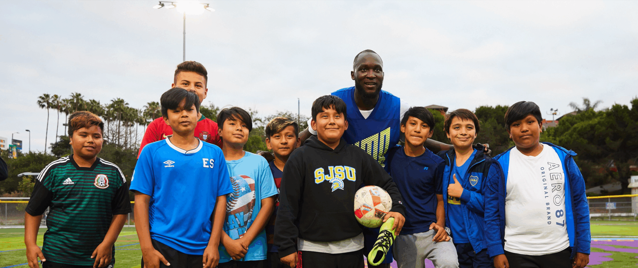 Romelu Lukaku With Grassroots American Soccer