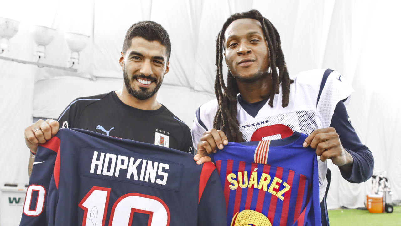 ISL Connects NFL & La Liga Stars, Deandre Hopkins & Luis Suarez